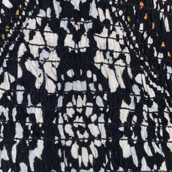 a:glow tribal boho maxi market dress black/white graphic Sz M - Picture 3 of 9